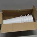 6 Pcs White Flower Buckets, Galvanized Metal Vases,9.8 Inches Flower Vase with Handles, French Flower BucketRustic Farmhouse Vases for Home Decor Wedding Table Centerpiece