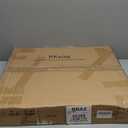 100% Solid Wood Round Pedestal Side Table, Vintage End Table for Living Room Bedroom, Heavy-Duty Antique Accent Table for Corner Spaces, Small Bedside Nightstand, 5-Min Assembly, Walnut