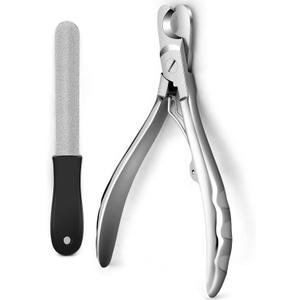 Gobeigo Upgrade Wide Open Dog Nail Clippers for Large Dogs Cut Like Butter, Heavy Duty Dog Nail Trimmer Full Metal Razor Sharp Professional for All Dogs Cats with Thick Toenail (Silver)