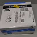 DLLT Industrial Directional Track Light Led, Indoor Round Ceiling Spot Lighting 3-Light for Living Room, Dining Room, Offices, Bedroom, Picture Wall, Kitchen, Warm Light, Gu10 Bulbs Included