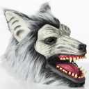 Halloween Horror Wolf Mask, Party Cosplay Costume Werewolf Mask, Scary Wolf Head Mask for Halloween Costumes