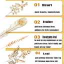 40 Pcs Gold Decor Fake Leaves for Christmas Decor 20inch Gold Leaf Artificiales para Table Wedding Home Room Office Decoracion
