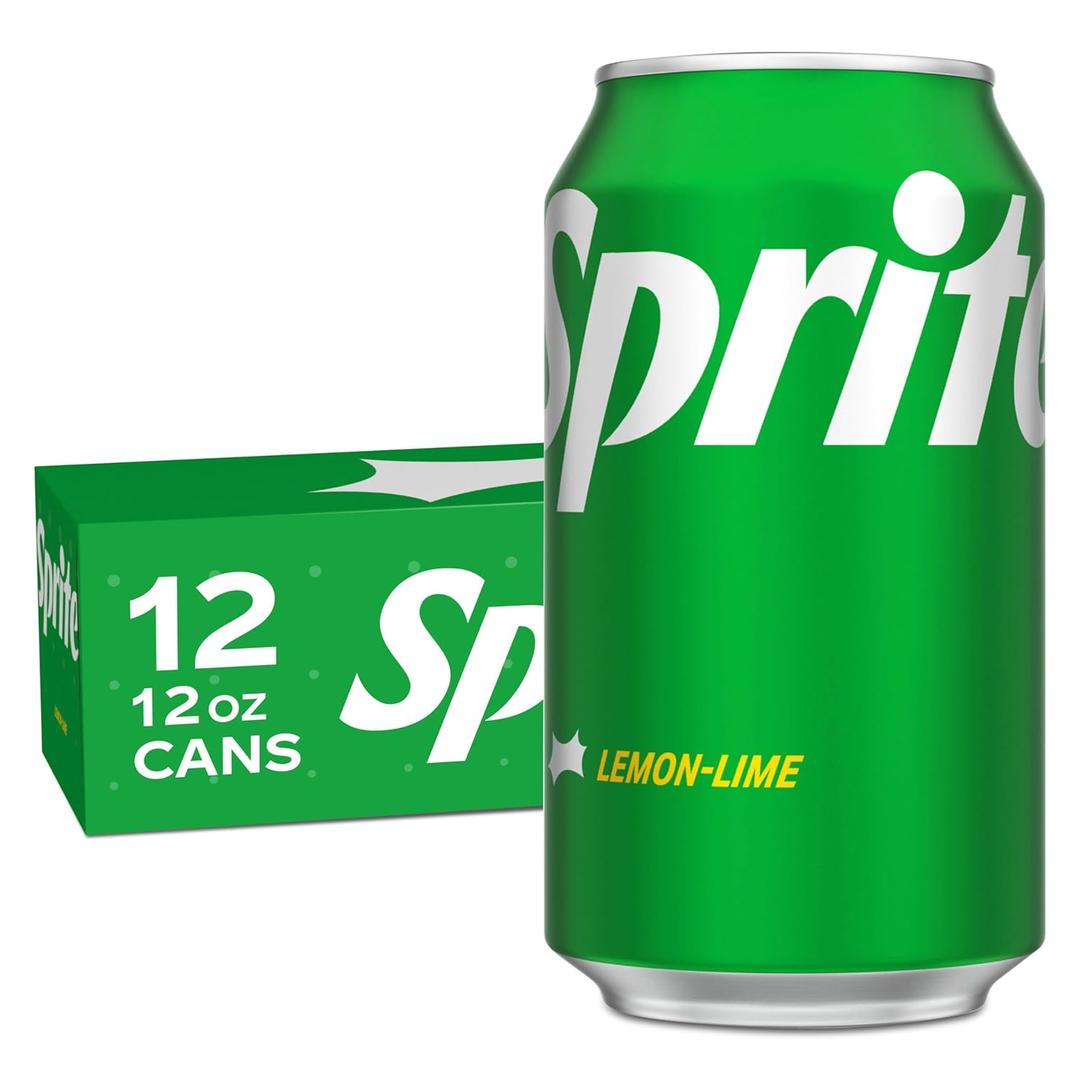 Sprite Lemon Lime Soda Soft Drinks, 12 fl oz, 12 Pack,Cans, BB SEP 2126