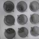 13 OZ Red & White Glasses, Clear Water Goblets Set of 12,Multi-purpose Water Goblet Glasses Dessert Port Short Stemmed Drinking Glass for Party, Wedding, Home Bar