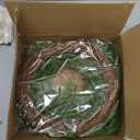 Thicker&Lush - 24 Inch Real Touch Christmas Norfolk Pine Wreath, Artificial Christmas Wreaths for Front Door Realistic Soft Mixed Pine&Cedar Wreath Green Fake Pine for Window Indoor Outdoor Xmas Decor