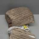 Homemate Heated Blanket Electric Throw - 50"x60" Heating Blanket Throw 1/2/4/6/8 Hours Auto-Off 10 Heat Levels Over-Heat Protection Soft Flannel Sherpa ETL Certification (Beige (Striped))