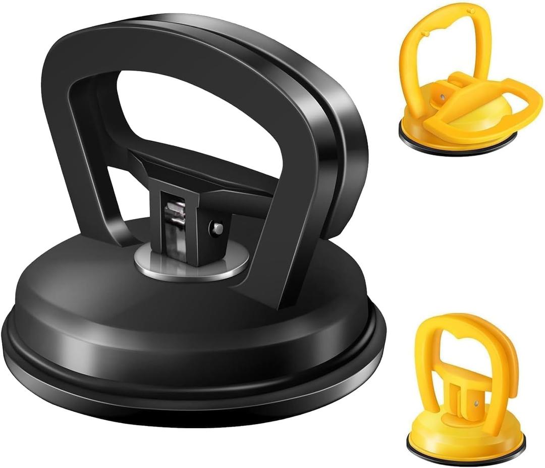 DEZEU Car Dent Puller, 3-Pack Car Handheld Puller,Upgraded Model Car Dent Puller Kit,Strong Car Dent Remover.Repair kit for car Bodies, Glass,Ceiling and Moving Objects(Black+Yellow).