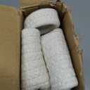 2 Pack Small Woven Basket with Gift Bags and Ribbons, Empty Decorative Gift Chest Box, Cute Baby Gift Basket for Nursery, Cotton Rope Room Shelf Storage Basket with Handles, All 12"x 8"x 5",White