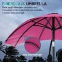 AreShark 10 FT Outdoor Patio Umbrella, Patio Table Umbrella with Push Button Tilt and Crank, Outdoor Patio Umbrellas with 8 Fiberglass Ribs, Patio Umbrellas for Market, Garden, Pool (Rose Pink)