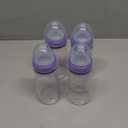 Lansinoh Anti-Colic Glass Baby Bottles, 8 Ounces, 4 Count Bottles for Feeding, Baby Essentials, Includes 4 Medium Flow Nipples, Size M