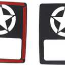 POETRYXIAO Tail Light Cover Guard with US Army Military Star Style (Halogen Tail Light) for 2018-2023 Jeep Wrangler JL JLU