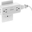 Surge Protector Outlet Extender, TESSAN 2100J Multi Plug Splitter with 4 Electrical Outlets, 3 Side Multiple Wall Plug Expander for Home Office Kitchen Dorm Room Essentials (Grey)