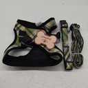 PUPTECK Adjustable Dog Harness Collar and Leash Set Step in No Pull Pet Harness for Small Medium Dogs Puppy and Cats Outdoor Walking Running, Soft Mesh Padded Reflective Vest Harnesses, Grn&YLW, L (L (CHEST 18"-20"))