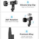 Selfie Stick Travel Tripod for iPhone Wireless Remote for Selfies, Extendable Selfie Stick for iPhone, iPhoneTripod for Video Recording, 60 inch, Black
