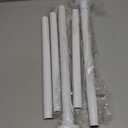 CorkLatta White Shower Curtain Rod 31 to 80 Inch,1 Inch Diameter Adjustable Spring Tension Stainless Steel Telescoping Rod,Easy Install,No Rust