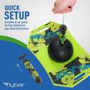 Flybar Pogo Trick Ball for Kids Balance Bounce Board with Anti-Slip Deck Pump Included - Indoor & Outdoor Toys for Boys and Girls Fun Way to Reduce Screen Time Supports up to 160 lbs Ages 6+
