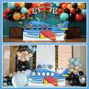 Chumia Airplane Cardboard Cutout Stand up Airplane Party Decorations Aircraft Life Size Photo Booth Props Large Background for Helicopter Themed Birthday Party Supplies