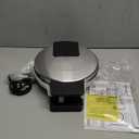 Cuisinart Waffle Maker, 1250W Round Classic Waffle Iron, 5-Setting Adjustable Browning Control, WMR-CANAS, Brushed Stainless