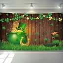 KatchOn, Happy St Patricks Day Banner Decorations - 72x44 Inch St Patricks Day Backdrop for Photography for St. Patricks Party Decor | St Patricks Day Decorations for Office | Saint Patricks Day Banner