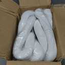 4PCS White Velvet Rope 5FT – Soft Velvet Ropes with Silver Snap Ends Stanchion Set for VIP Rope Barrier Event Crowd Control