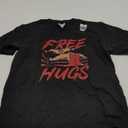 Wrestling Wrestler - Free Hugs T-Shirt (Small, Black)