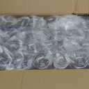 Mifoci 72 Pack Water Bottle Bulk Plastic Sports Water Bottles 17 oz with Handle Strap Leakproof Drink Flip Top for Office Gym Outdoor Sports(Clear,Multicolor)