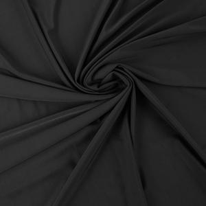 Matte Nylon Spandex Fabric 4 Way Stretch Tricot Milliskin for Sewing Swimsuit Activewear - 60 Inch Wide (Black, 2 Yards)