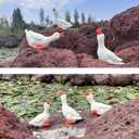 Tiny Garden Goose Fairy Garden Accessories Miniature Figurine Decoration for Micro Landscape Terrarium- 18 pcs Geese