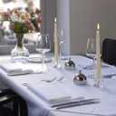 BOLSIUS Ivory Taper Candles - 10 Pack Unscented 10 Inch Dinner Candle Set - 8 Hours Burn Time - Premium European Quality - Smokeless and Dripless Household, Wedding, Party, and Home Dcor Candlesticks