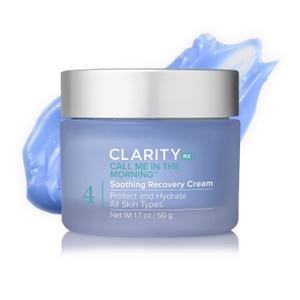 ClarityRx Call Me In The Morning Soothing Recovery Facial Cream, Natural Plant-Based Face Moisturizer with Skin-Protecting Antioxidants, Paraben & Cruelty Free Skin Care (1.7 Ounce (Pack of 1))