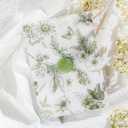 50 Pack Pre-Folded Vellum Jackets for 5x7 Invitations,AZAZA Elegant Translucent Invitation Sleeves,115GSM Vellum Jackets 5x7, Wedding Invitation Accessories, for Weddings Birthdays,Sage Green Toile