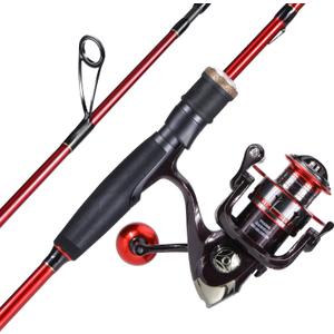 Sougayilang Fishing Rod and Reel Combo, Medium Fishing Pole with Spinning Reel, Baitcaster Combo, SuperPolymer Handle