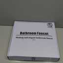 Ultimate Unicorn 8 inch Bathroom Faucet Chrome, Waterfall Bathroom Faucet with Metal Pop-up Sink Drain Stopper and 2 Supply Hoses,2 Handle Widespread Faucets for Vanity Sink 3 Holes