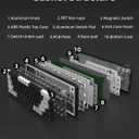 Gaming Keyboard 65%, Wired Mechanical Keyboard, Hall Effect Keyboard, Magnetic Mechanical Keyboard, Rapid Trigger & 8000Hz Polling Rate, 65% Gasket Mount with Knob, RGB Backlit, Black