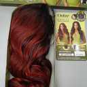 Outre 6X5 Pre-Cut Lace Closure Wig - Human Hair Blend - Loose Body 26" (DRST VAMPIRE RED)
