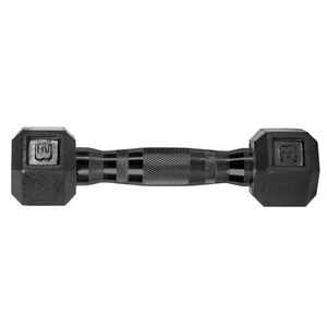 CAP Barbell Coated Dumbbell Weight, Multiple Options Pairs & Sets, Black Handle, 1 Pair, 10 Lb