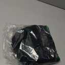 morvally Short Black Wavy Bob Wig with Bangs for Women 16 Inches Natural Synthetic Hair Wavy Wigs