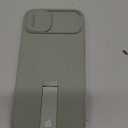 SURITCH for iPhone 14 Plus/15 Plus Case with Magnetic Camera Slide Cover and Adjustable Kickstand, Compatible with MagSafe, Shockproof Bumper Case Slim Protective Cover 6.7 Inch, Green