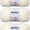 Bernat Pipsqueak Vanilla Yarn - 3 Pack of 100g/3.5oz - Polyester - 5 Bulky - 101 Yards - Knitting/Crochet