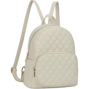 KL928 Quilted Mini Backpack for Women, PU Leather Backpack Purse Designer Satchel Bag, Small Casual Daypack for Ladies