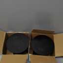 Kanayu 2 Pack Recessed Floor Outlet 3.98"x 3.66"x 4" 1-Gang with 4.8a USB Chargers 20 Amp Floor Receptacles Round Hidden Outlet Kit Electrical Waterproof Box Cover, Etl Listed(Black)