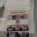 Kuject Large Shoe Organizers Storage Boxes for Closet, 12 Pack Clear Plastic Stackable Storage Bins with Lids, Under Bed Shoe Containers for Entryway, Drop Front, Fit up to Women's Size 10