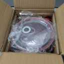 Ceramic Soup Mug with Lid, 24oz Large Soup Cup with Handle, Microwave Soup Bowl for Breakfast Cereal, Oatmeal, Overnight Oats, Coffee, Salad, Dishwasher Safe,Housewarming Wedding Gift (Red)