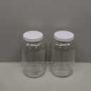 1 Gallon Glass Jar With Lid  2 Pack Large Glass Jar With Airtight Metal Lids - USDA Approved BPA-Free Dishwasher Safe, Wide Mouth Sun Tea Jar, Gallon Mason Jar for Storage, Fermenting, And Brewing