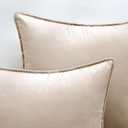 MIULEE Champagne Velvet Throw Pillow Covers 18x18 Soft Decorative Solid Square Cushion Cases Pack of 2 Modern Luxury Home Decor for Couch, Sofa, Bedroom