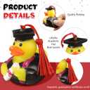 Lewtemi 24 Pcs Red Graduation Diploma Rubber Ducks 2026 Grad Rubber Duck Graduation Duck Bulk Cake Topper for Student Bathtub Swimming Pool Theme Party Favors, 2.5 x 2.5 x 2 Inch