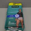 Depend Fresh Protection Adult Diapers, Incontinence Underwear for Men, Disposable, Maximum, Large, Grey, 28 Count