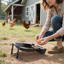 Roll Away Nesting Box for Chicken Coop, 3-Pack with 9 Coconut Fiber Pads, Automatic Egg Collection System (3Pack)