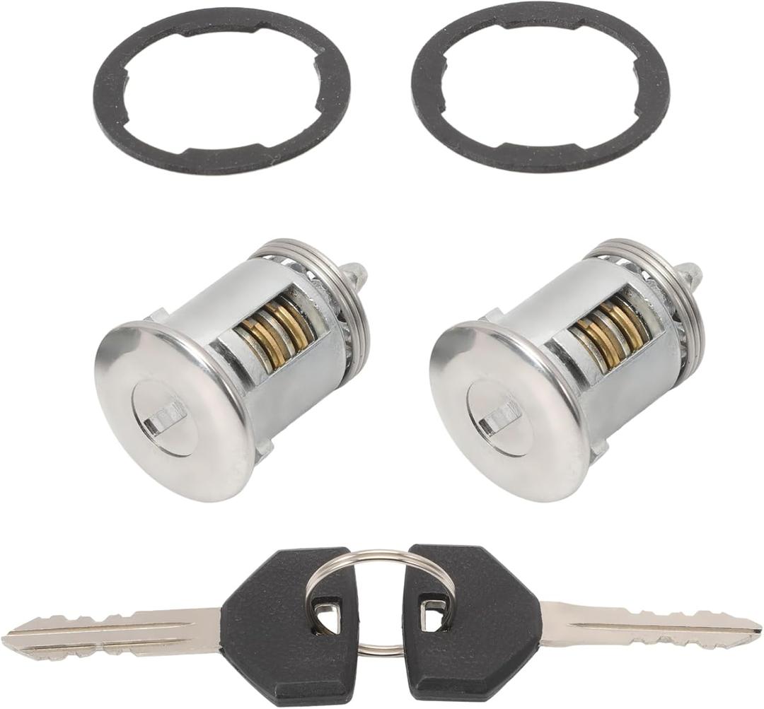 International Cab Door Lock Cylinder w/Keys Compatible for International Trucks Left Driver & Right Passenger Door Handles Cab Door Lock Cylinder Replaces#2506723C92 3606713C94 3546619C92