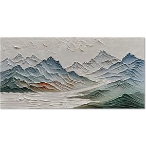 Art Modern Abstract Art Oil Painting Mountain Landscape Home Office Corridor Wall Decorative Art 24x48 inches (Dn196)